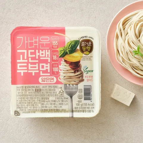 즐거운동행 가벼운 고단백 두부면(얇은면) 100g