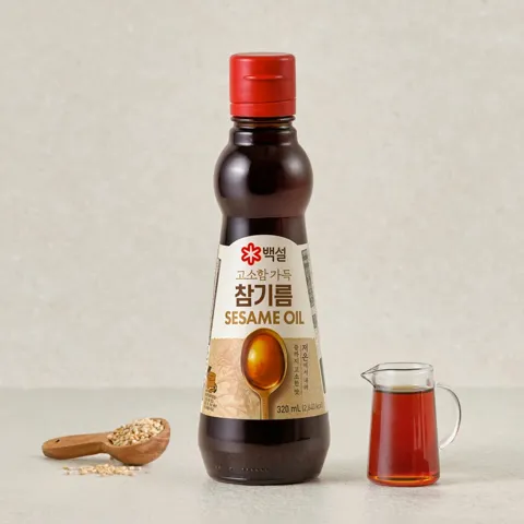 백설 고소함가득 참기름 320ml