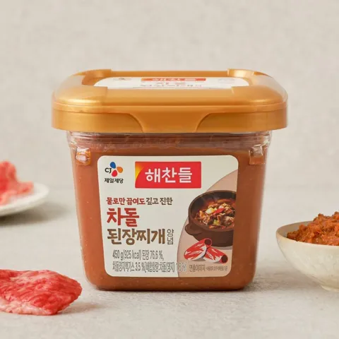 [1+1]해찬들 물로만 끓여도 깊고진한 차돌 된장찌개 양념 450g