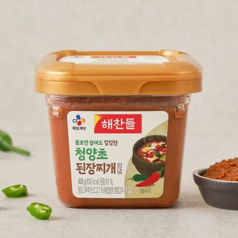 해찬들 물로만 끓여도 칼칼한 청양초 된장찌개 양념 450g