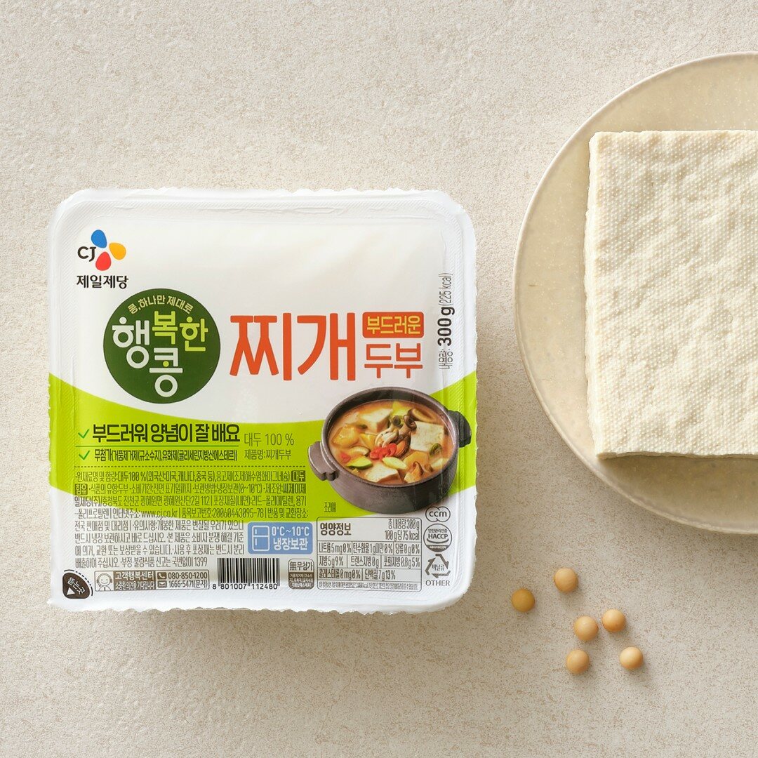 행복한콩 부드러운 찌개용 두부 300g