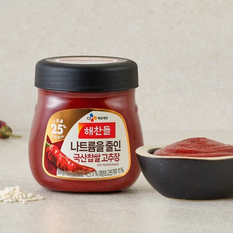 해찬들 나트륨을 줄인 국산 찹쌀 고추장 500g