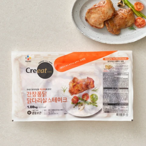 크레잇 간장퐁닭 닭다리살 스테이크 1.08kg