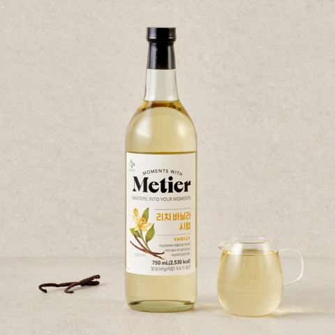 메티에 리치바닐라시럽 750ml