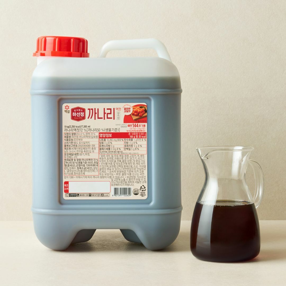 [대용량]백설 하선정 까나리액젓 실속형 9kg