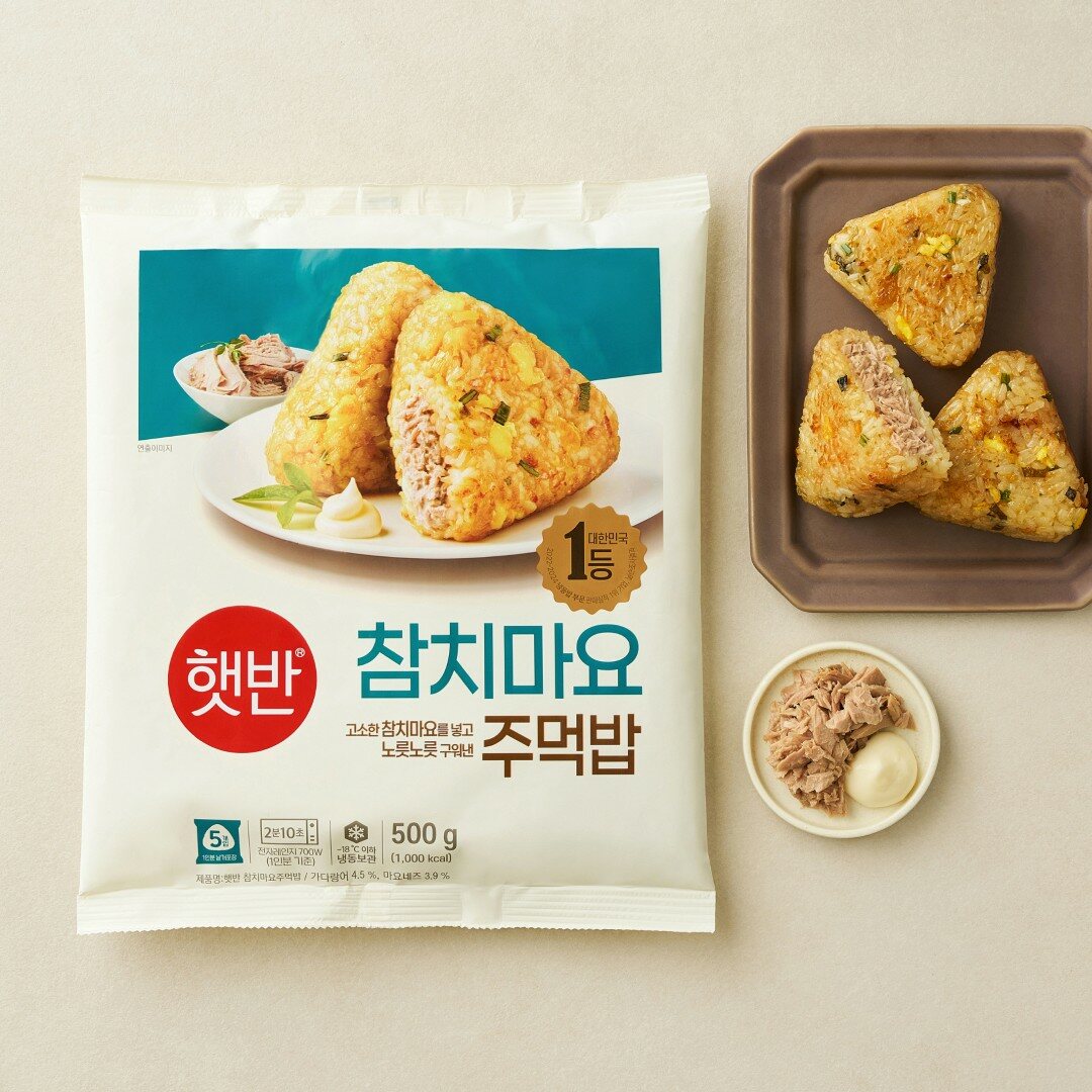 [CJ더마켓] 햇반 참치마요 주먹밥 500g