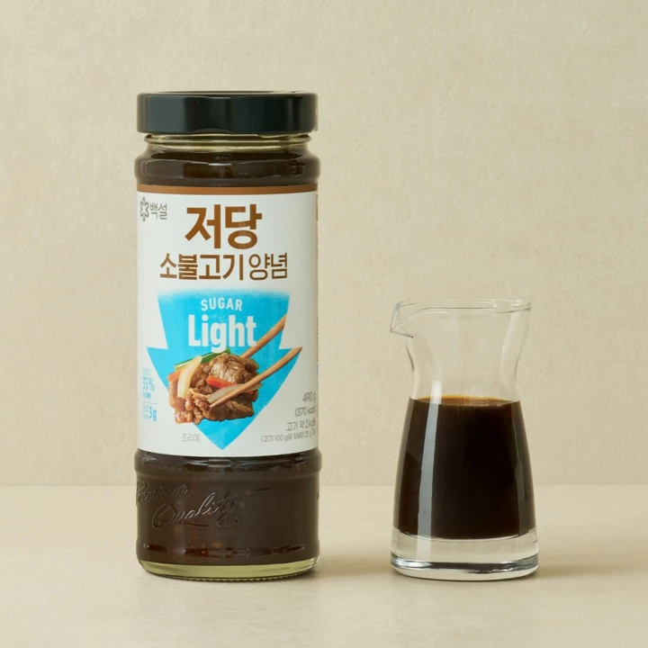 백설 저당 소불고기 양념 490g