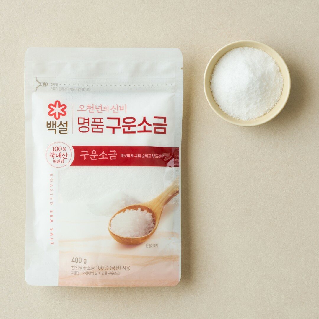 백설 오천년의 신비 천일염 구운소금 400g