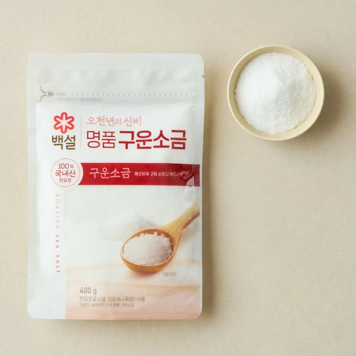 백설 오천년의 신비 천일염 구운소금 400g