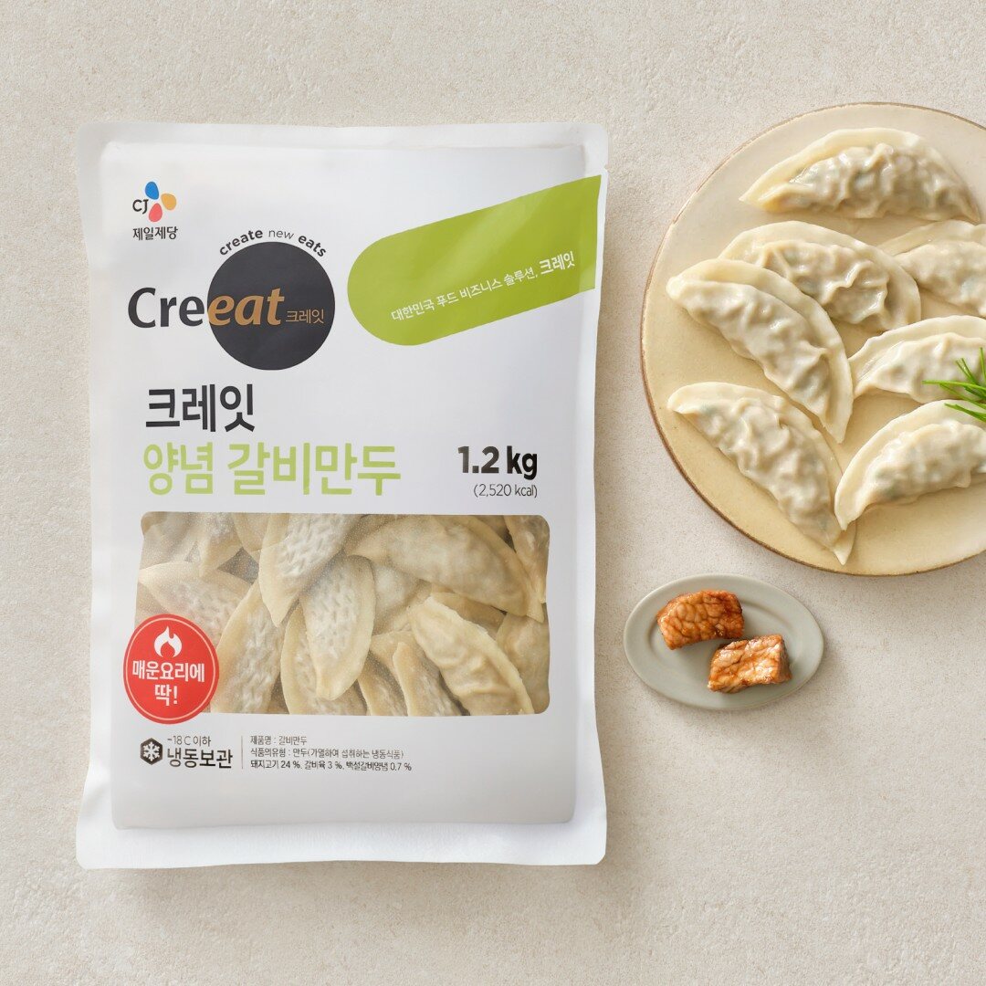 [CJ더마켓] 크레잇 양념 갈비만두 1.2kg