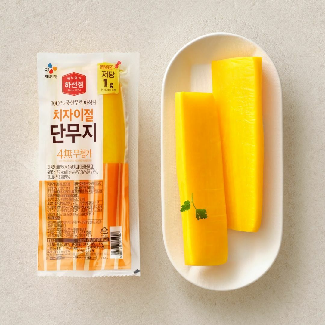 하선정 4無 치자이절 단무지 400g