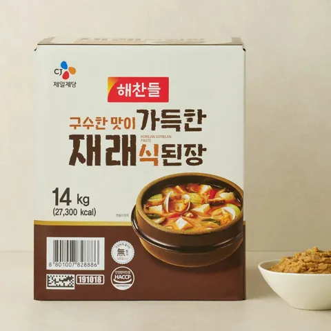 해찬들 가득한 재래식 된장 14kg
