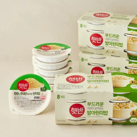 햇반 발아현미밥 30입 기획(210gX24입+130gX6입)