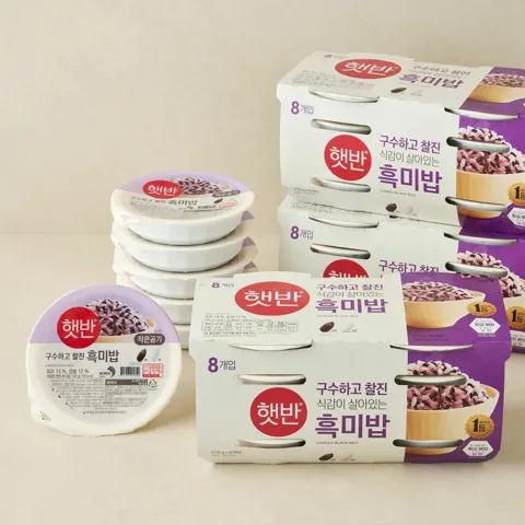 [박스특가]햇반 흑미밥 210gX24개+130gX6개(총30개)