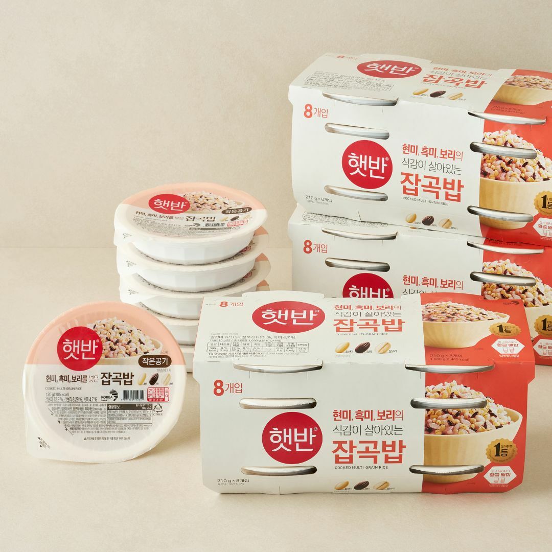 [CJ더마켓] [박스특가]햇반 잡곡밥 30입 기획(210gX24입+130gX6입)