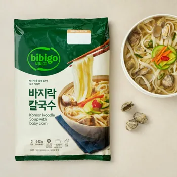 비비고 바지락칼국수 642g(2인분)