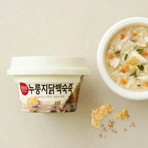 햇반 맞춤토핑 누룽지 닭백숙죽 267g