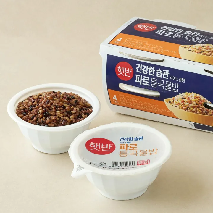 햇반 라이스플랜 파로통곡물밥 190gX4개