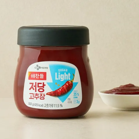 해찬들 저당 고추장 500g