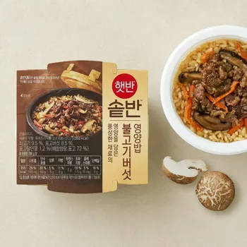 햇반솥반 불고기버섯 영양밥 200g