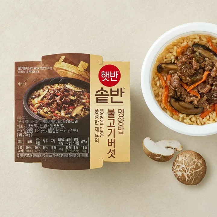 햇반솥반 불고기버섯 영양밥 200g