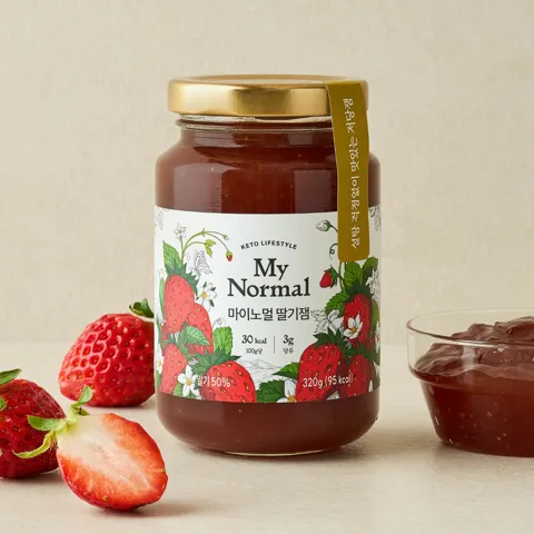 마이노멀 저당 저칼로리 딸기잼 320g