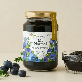 마이노멀 저당 저칼로리 블루베리잼 320g