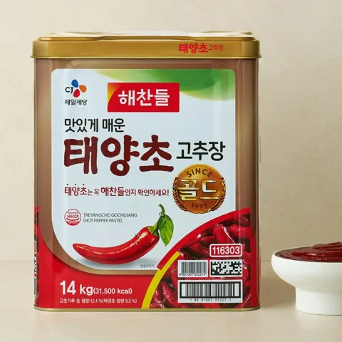 [대용량]해찬들 태양초 고추장 14kg