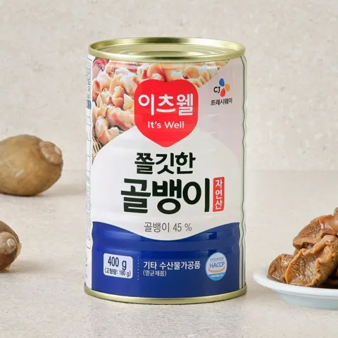이츠웰 자연산 골뱅이캔 400g