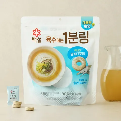 백설 멸치디포리 육수에는 1분링 200g