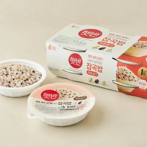 햇반 잡곡밥130G*6번들 (소비기한: 2026-07-14)