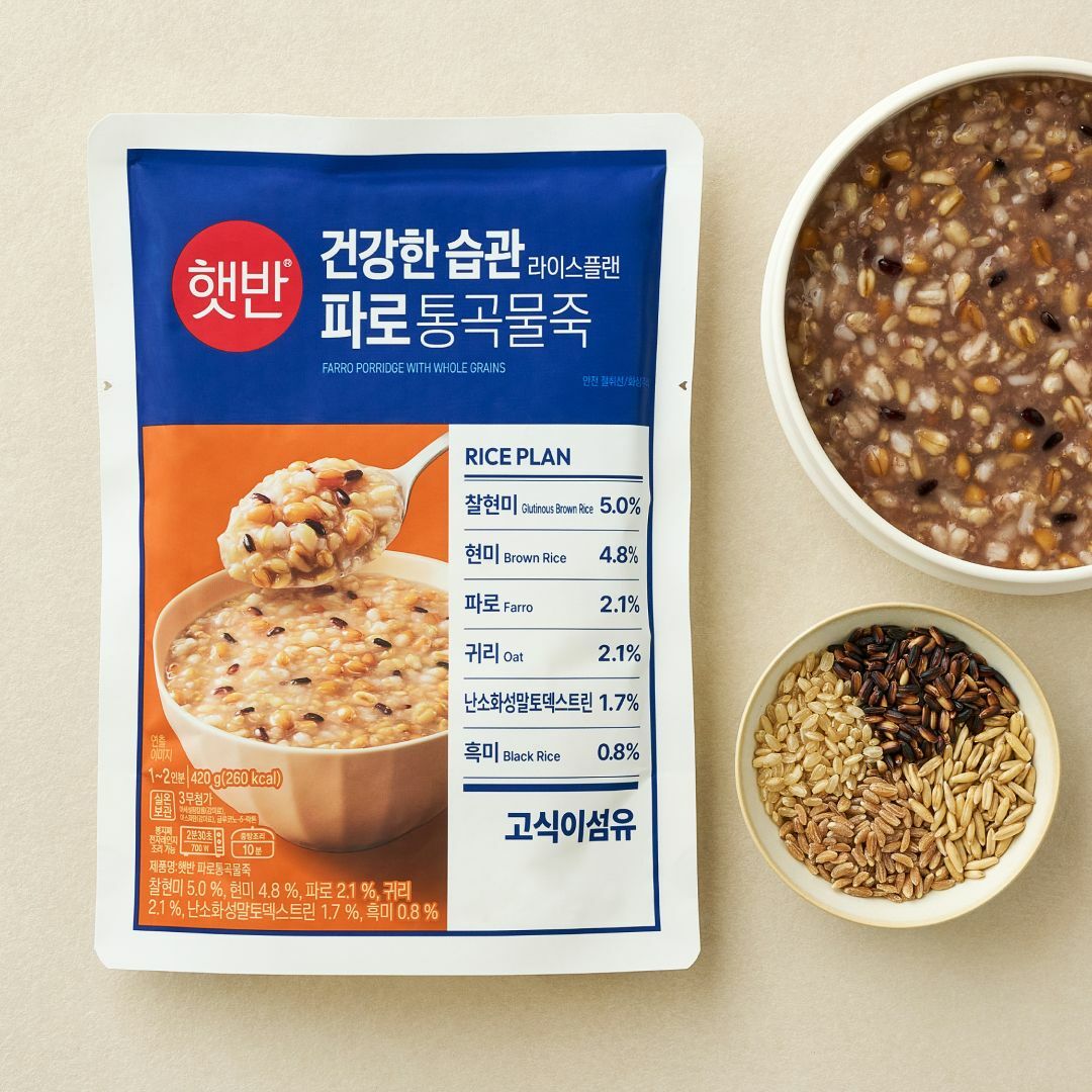 햇반 파로통곡물죽 420g