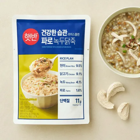 햇반 파로녹두닭죽 420g