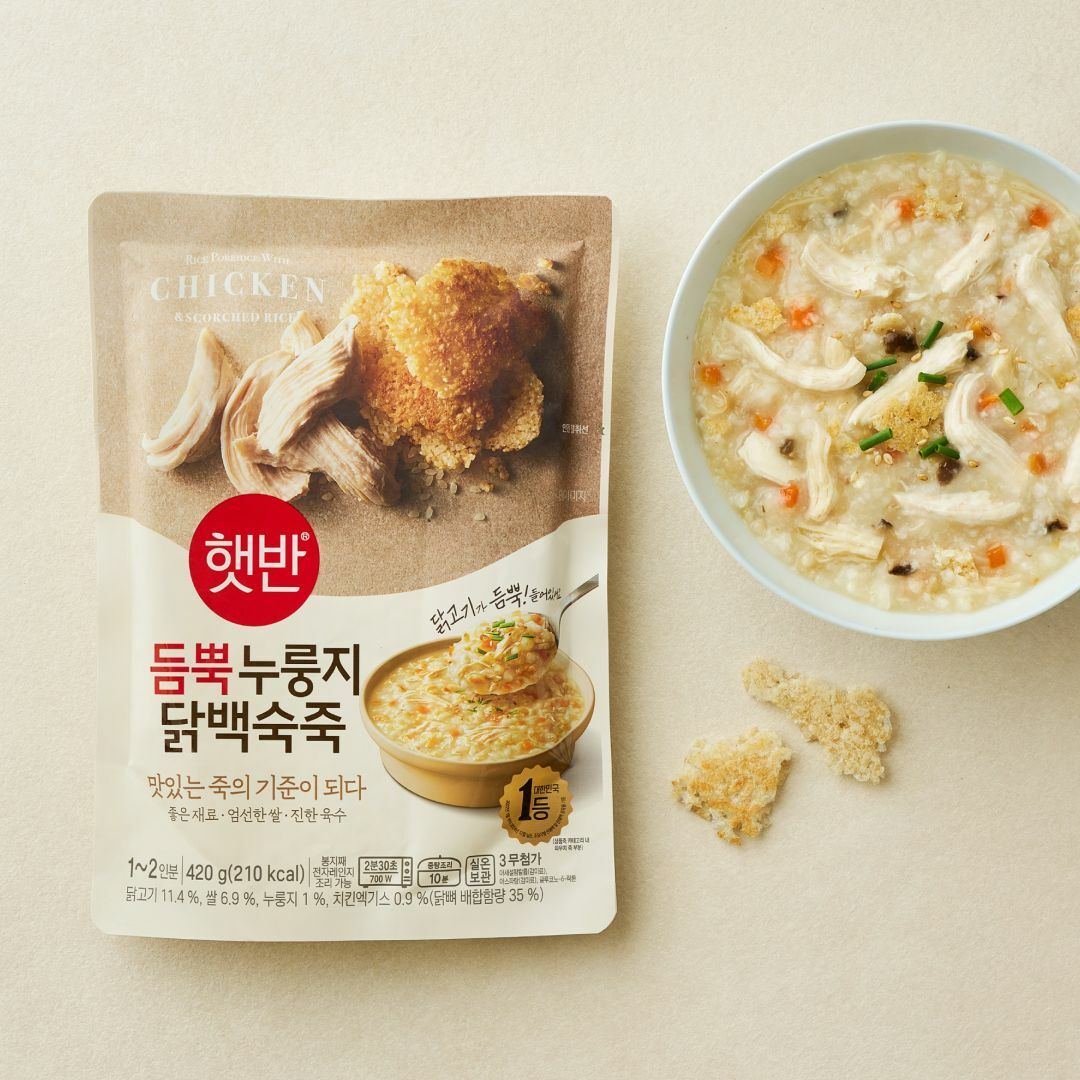 햇반 듬뿍 누룽지닭백숙죽 420g