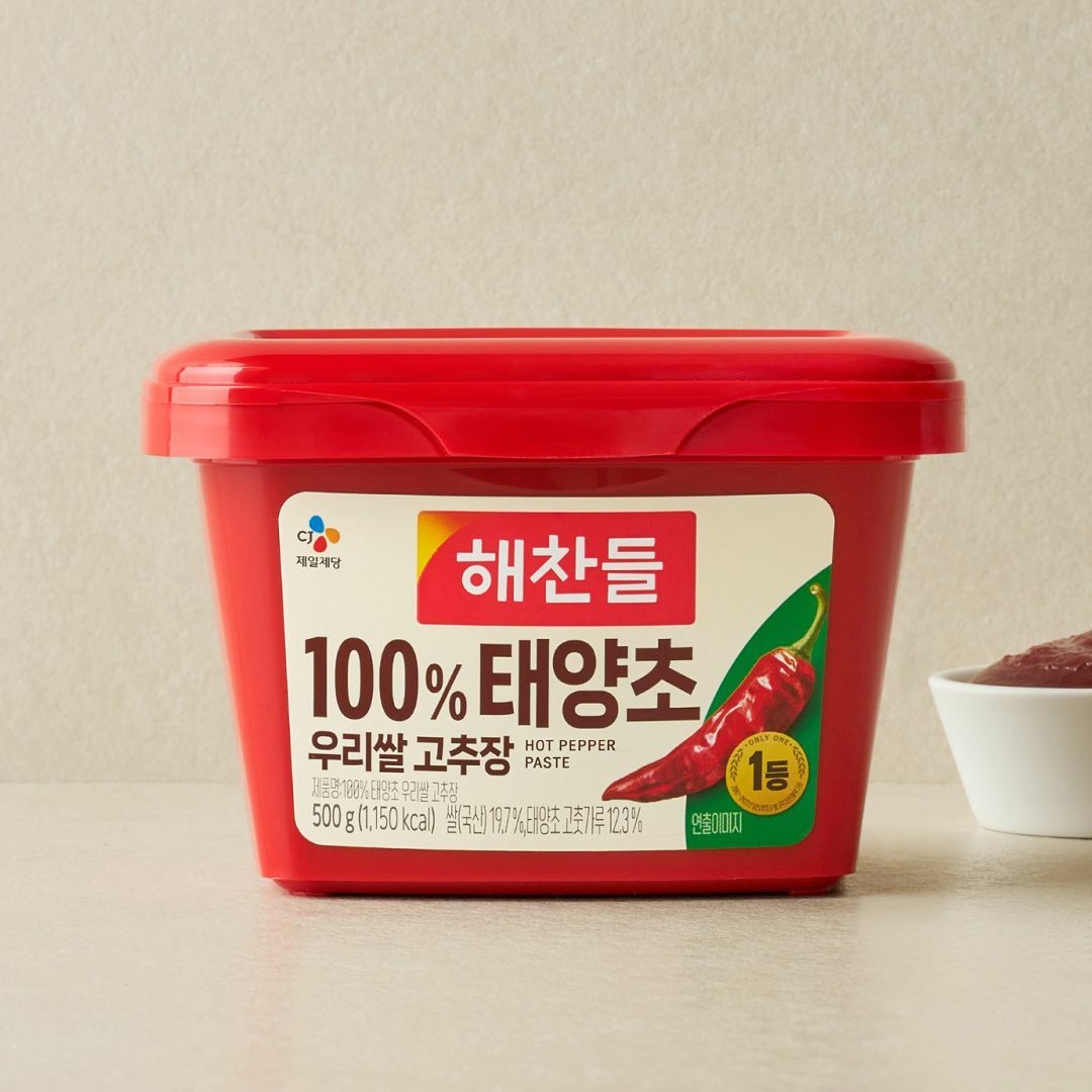 해찬들 100% 태양초 우리쌀 고추장 500g