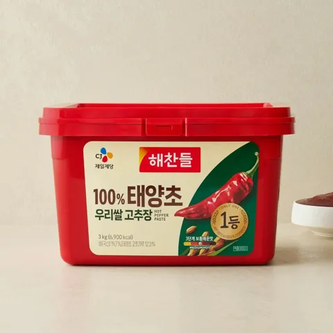 해찬들 100% 태양초 우리쌀 고추장 3kg