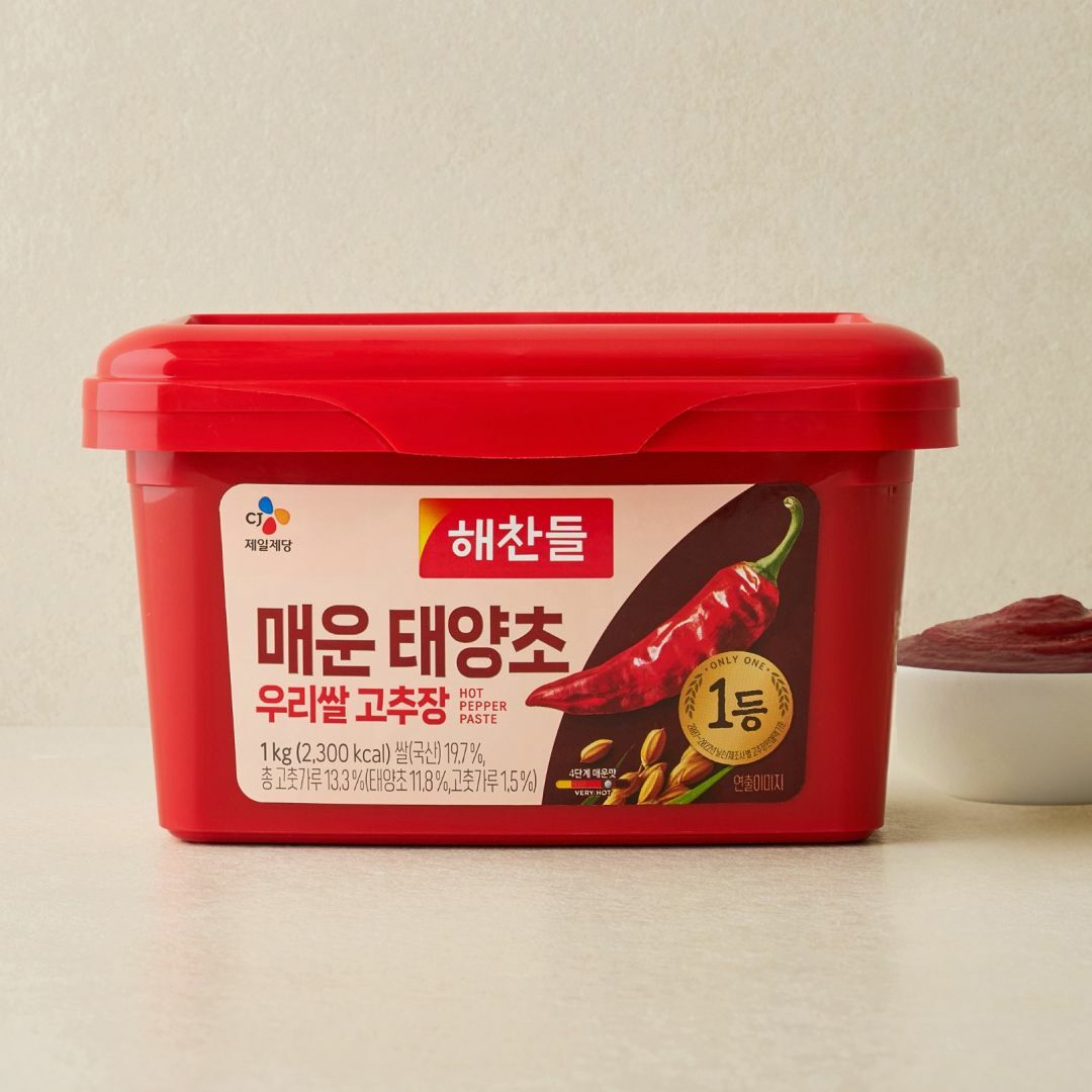 해찬들 매운 태양초 우리쌀 고추장 1kg