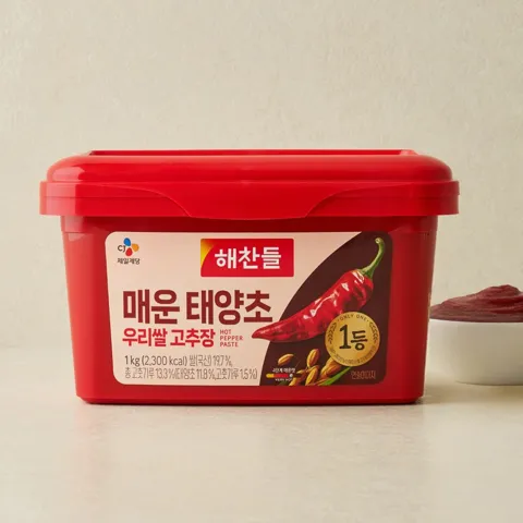 해찬들 매운 태양초 우리쌀 고추장 1kg