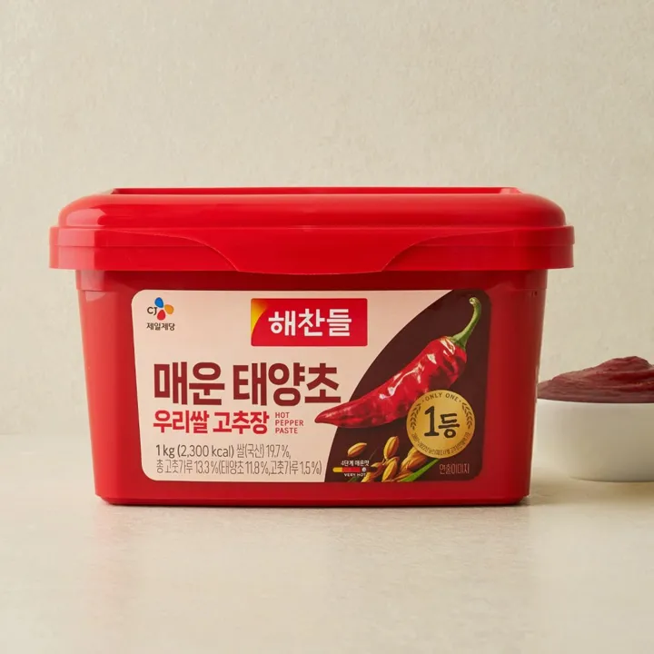 해찬들 매운 태양초 우리쌀 고추장 1kg