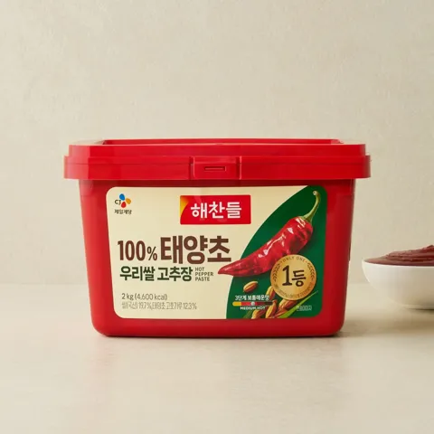 해찬들 100% 태양초 우리쌀 고추장 2kg