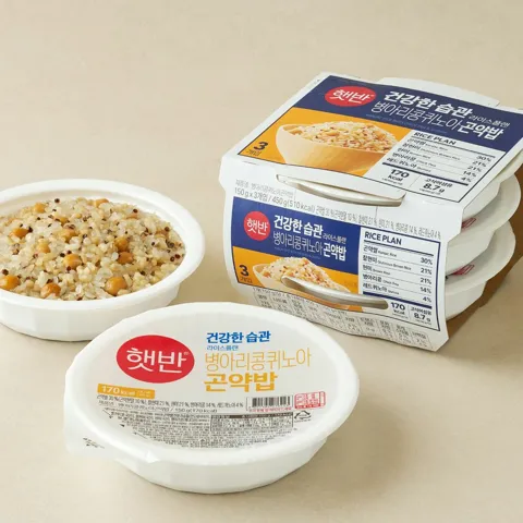 [라이스플랜]햇반 병아리콩퀴노아곤약밥 150gX24개(1box)