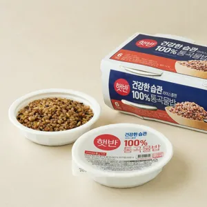 햇반 라이스플랜 100%통곡물밥 130gX6개