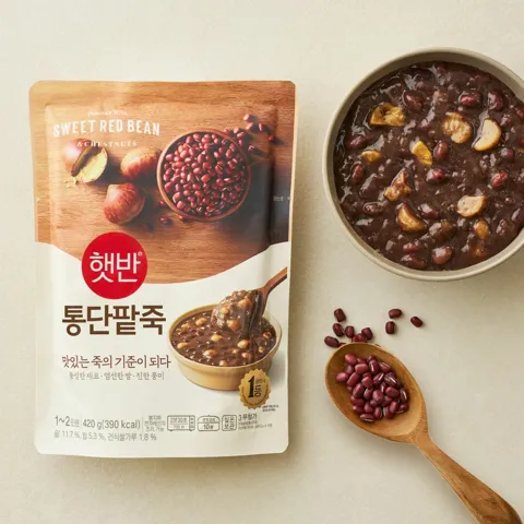 햇반 통단팥죽 420g