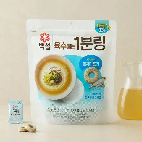 백설 멸치디포리 육수에는 1분링 132g