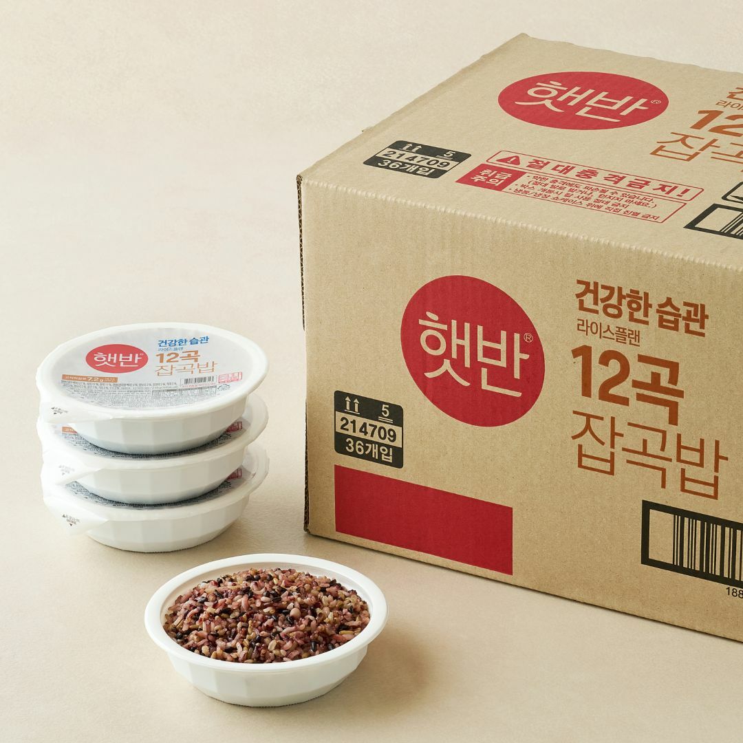 햇반 라이스플랜 12곡 잡곡밥 210g