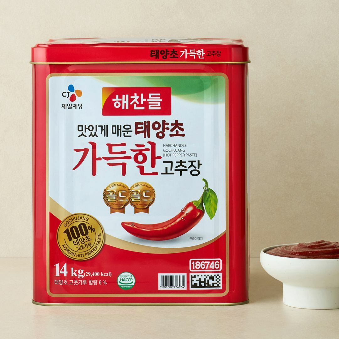 [CJ더마켓] [대용량]해찬들 가득한 고추장 14kg