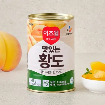 이츠웰 원터치 황도캔 400g