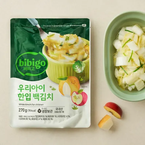 비비고 우리아이한입 백김치 270g