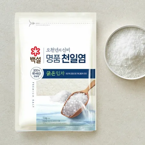 백설 오천년의 신비 명품천일염 굵은입자 1kg