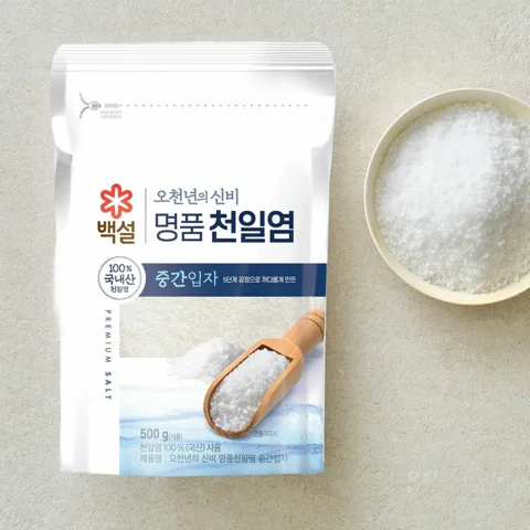 백설 오천년의 신비 명품천일염 중간입자 500g